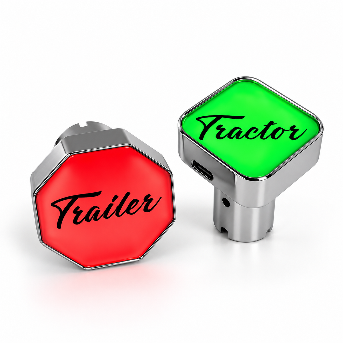 Glo-Knobz Illuminated Air Brake Knobs – Tractor / Trailer 2-Pack